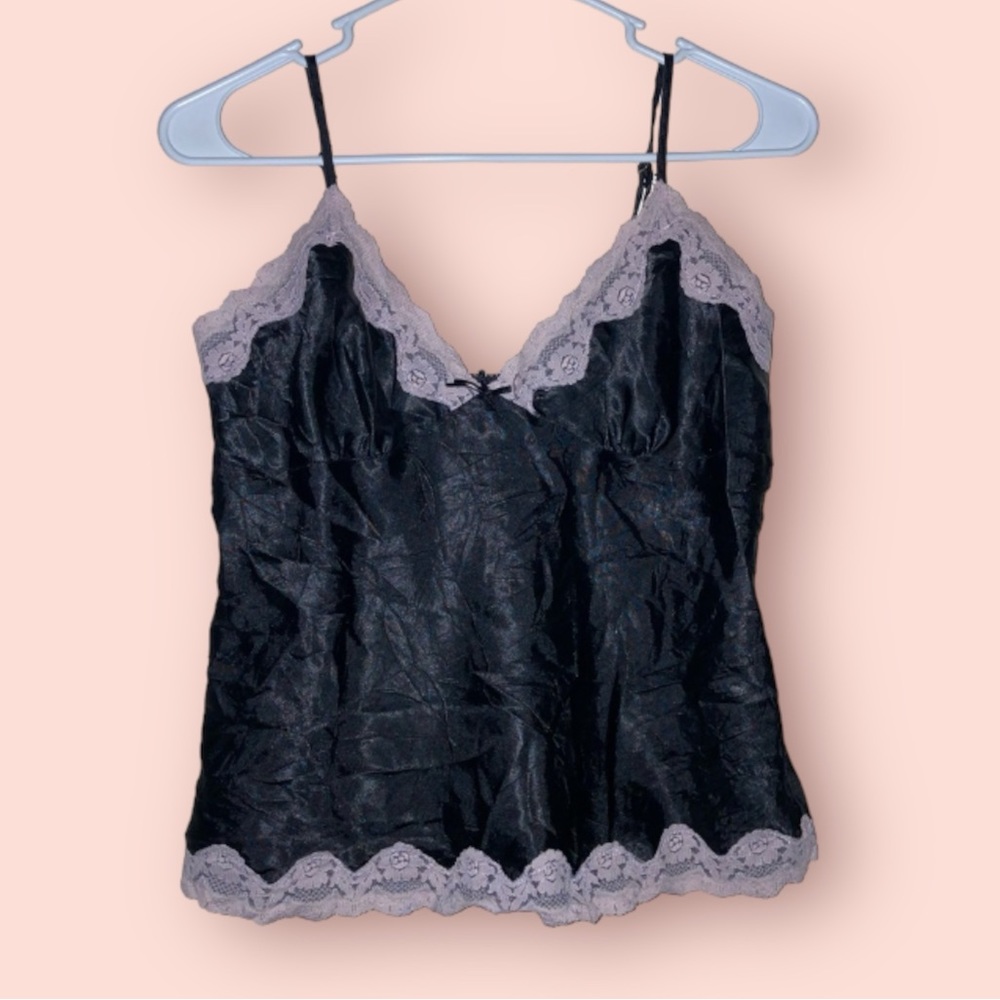 Black Lace Tank Top
